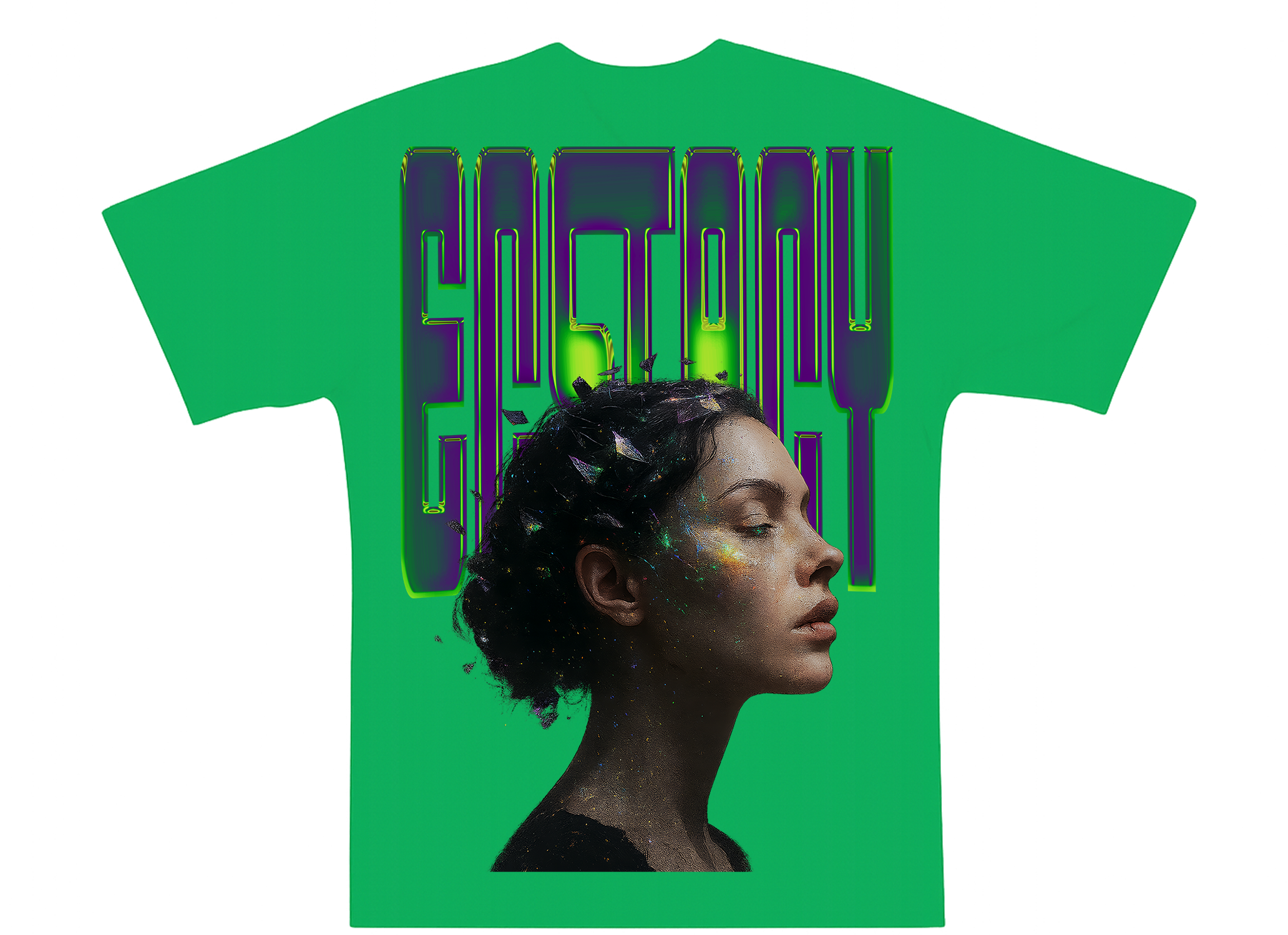 ECSTACY  Oversized Tshirt Green