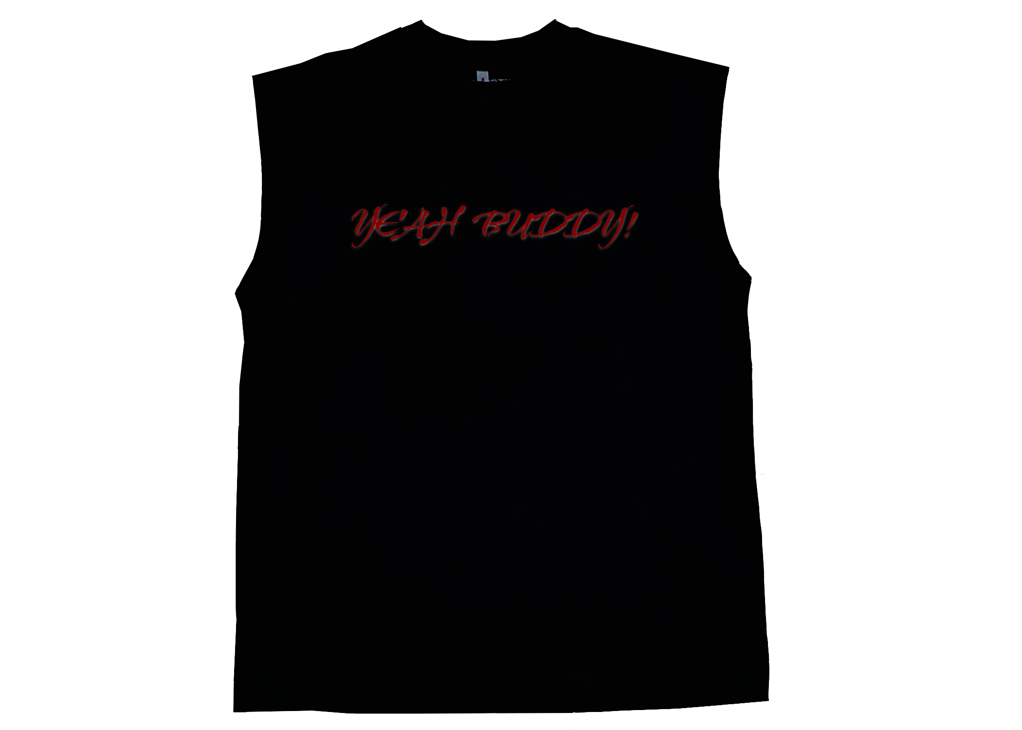 Yeah Buddy! Oversized Tank Top Black