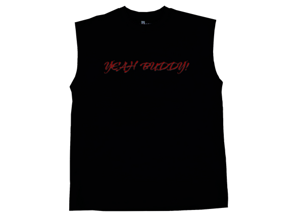 Yeah Buddy! Oversized Tank Top Black