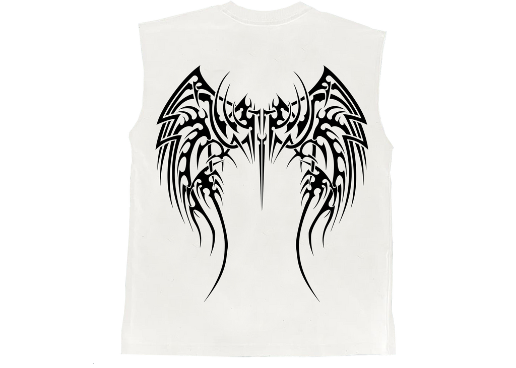 Destructive Oversized Tanktop White