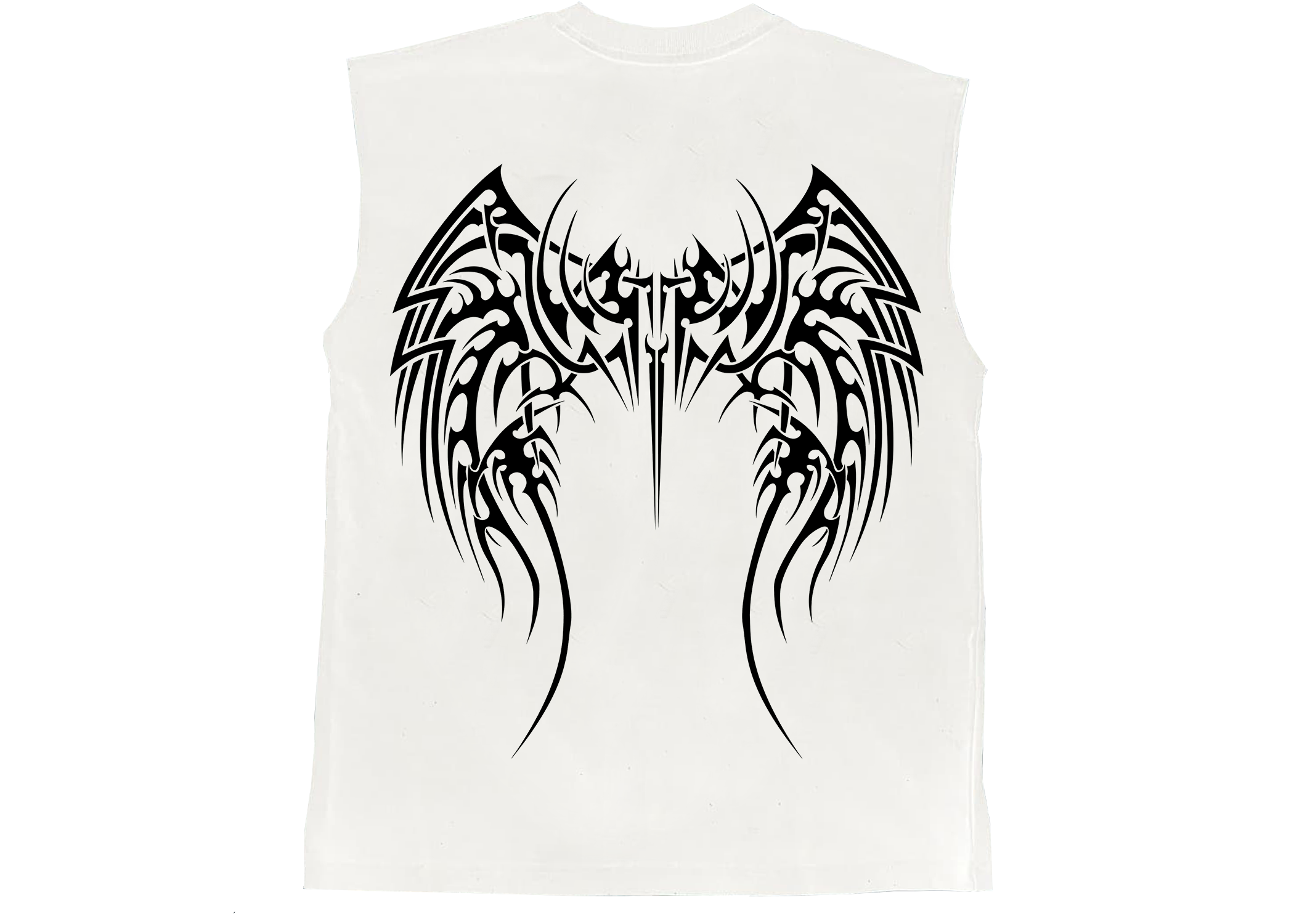Destructive Oversized Tanktop White
