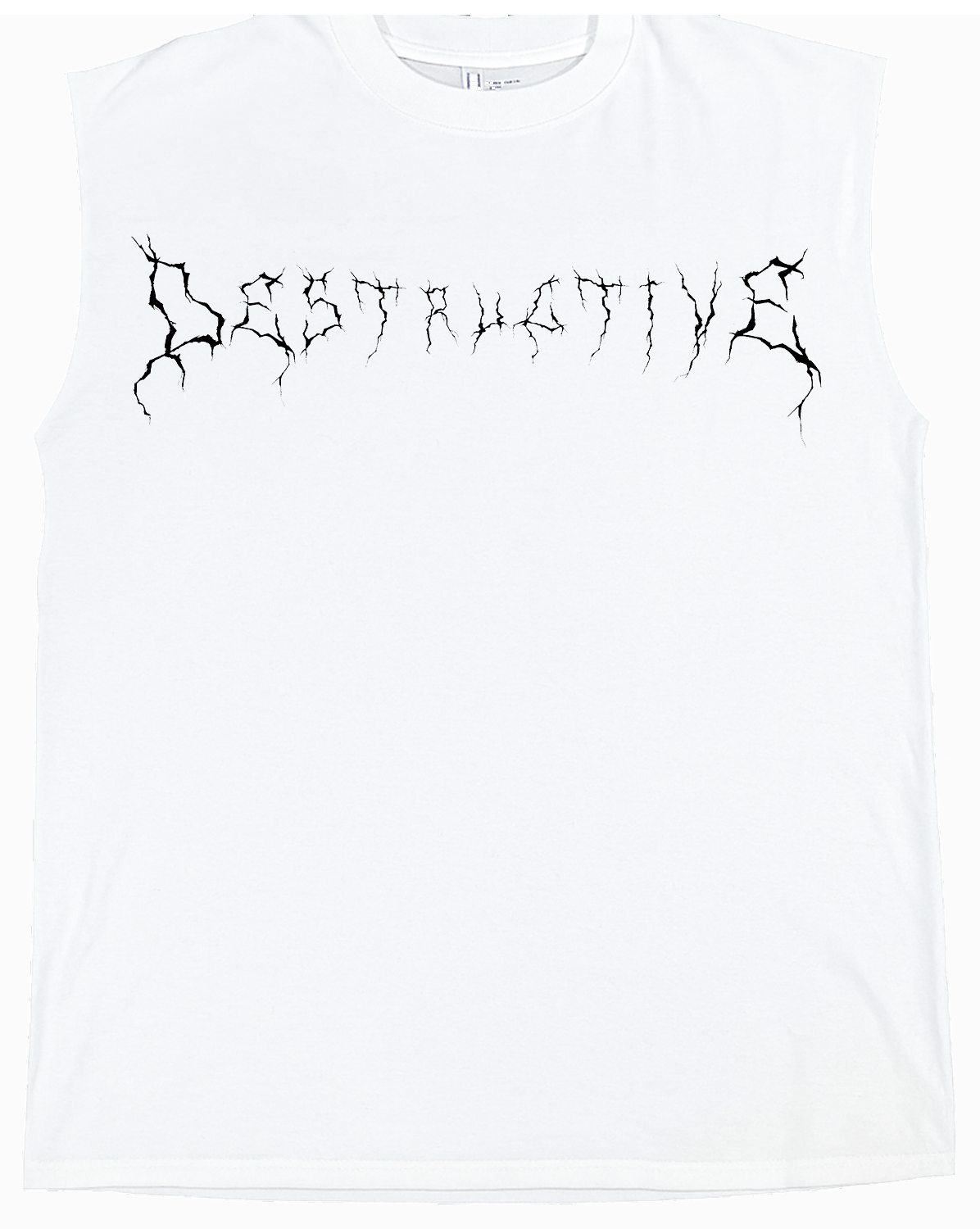 Destructive Oversized Tanktop White