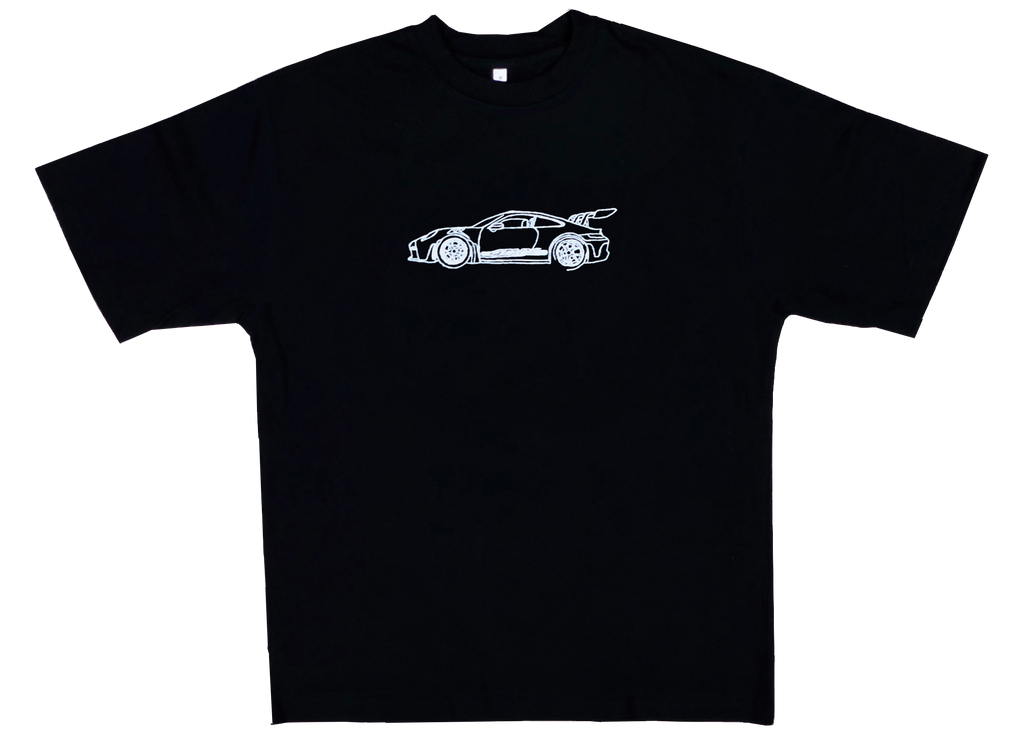 Porsche 911 GT3RS Oversized Tshirt Black