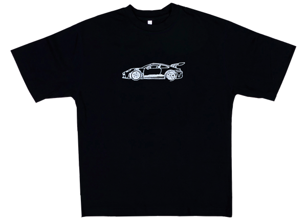 Porsche 911 GT3RS Oversized Tshirt Black