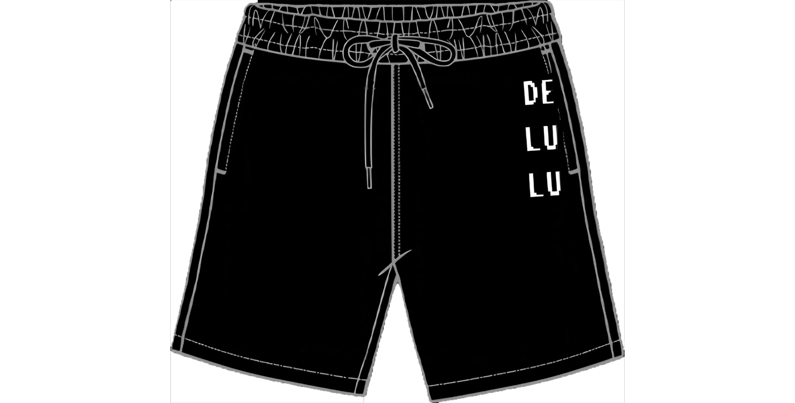DELULU Shorts Black