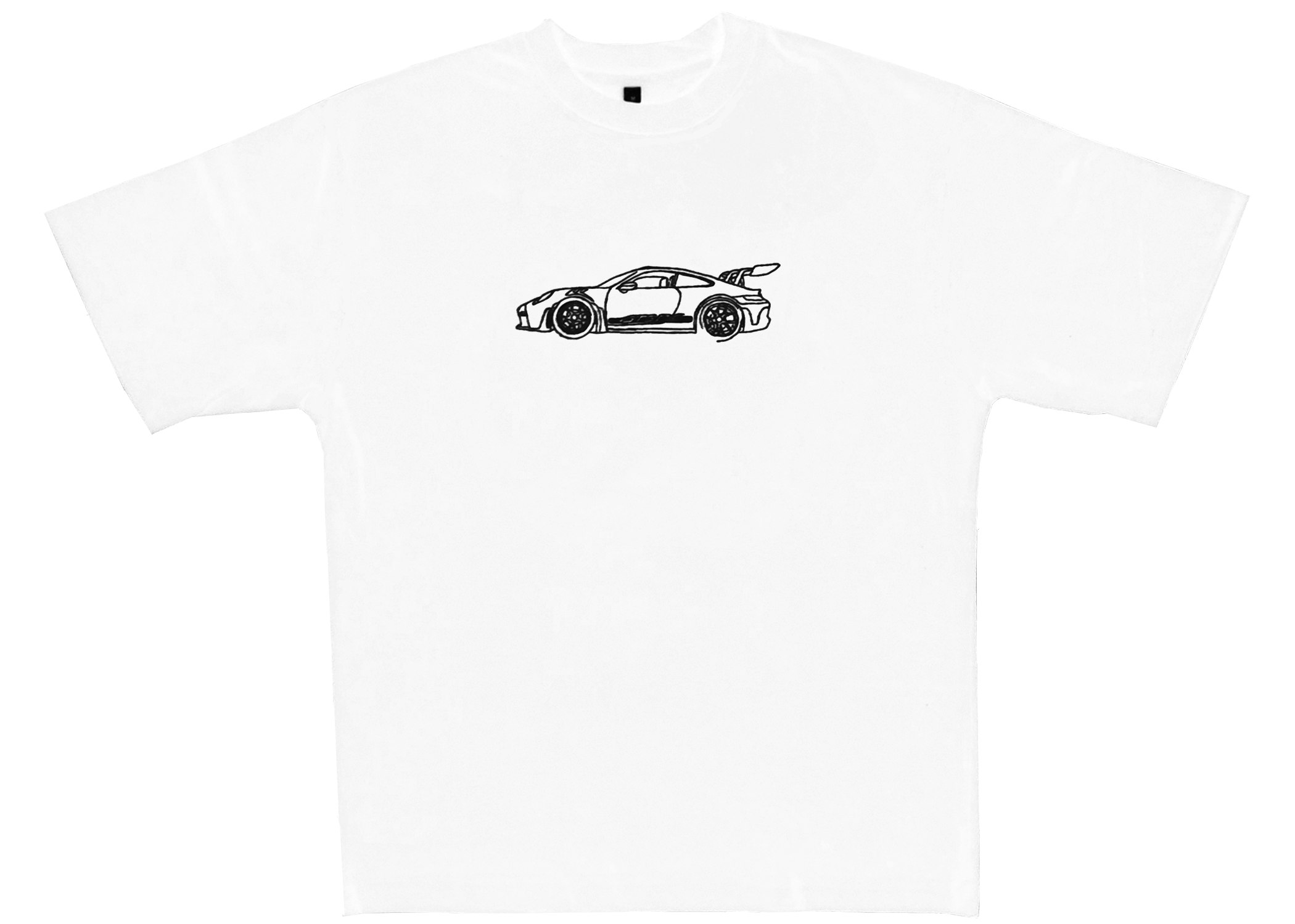 Porsche 911 GT3RS Oversized Tshirt White